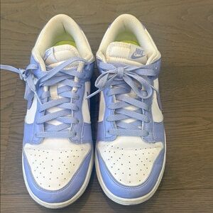 Nike Light Purple and White Jordan Sneakers